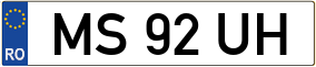 Truck License Plate